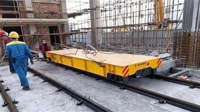 Elektrisk spårförflyttningsvagn Heavy Duty Fjärrkontroll Spåröverföringsvagn