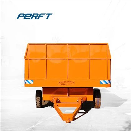 Icke-driven materialöverföringslastbil Tung fyrhjulig mobil platt släp 1-9 ton