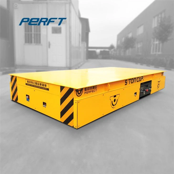 Capacity 5 Tonnes Electric Transfer Trolley Put 4 Pallets Transport To Warehouse