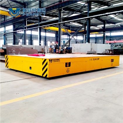 Batterirälsöverföringsvagn till hanteringsstålstång i fabrik