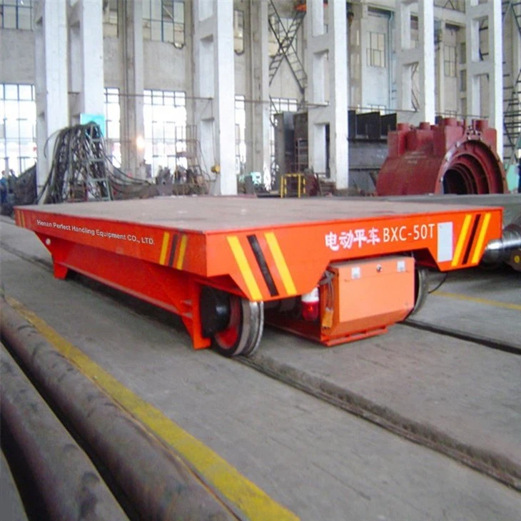 Motorized Transfer Car With End Stops 80 Tons